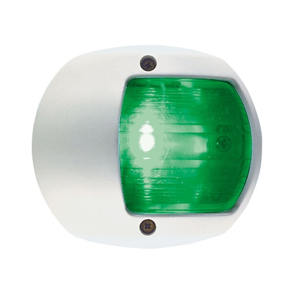 Led Side Light 12V Green W/ White Plastic